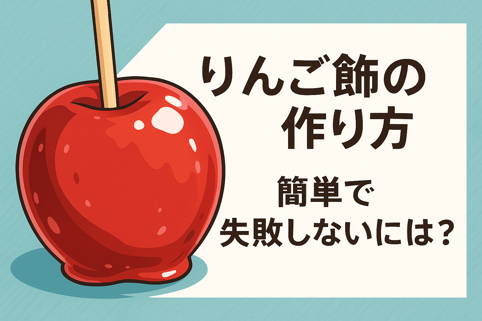 りんご飴の作り方、簡単で失敗しないには?