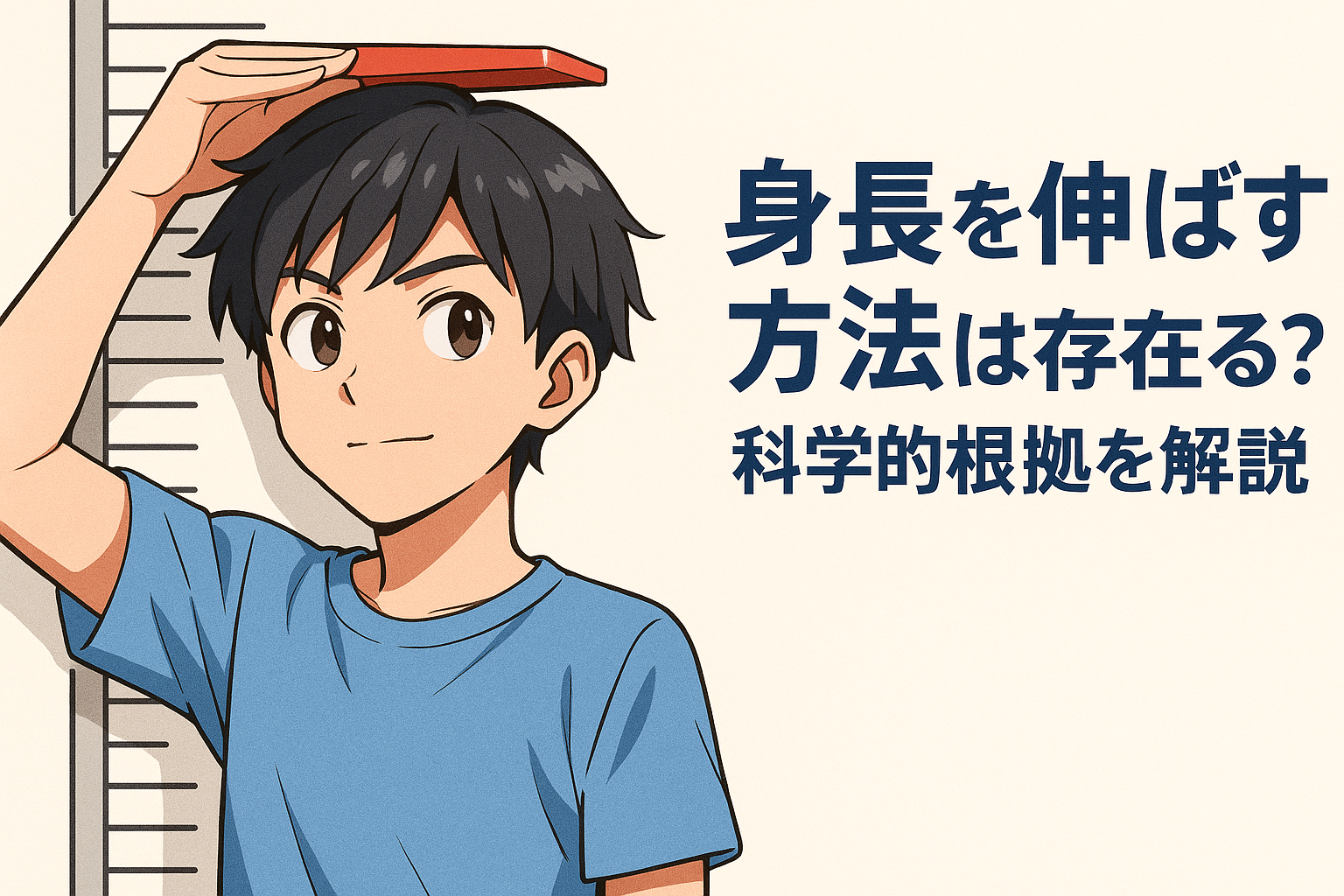 身長を伸ばす方法は存在する？科学的根拠を解説