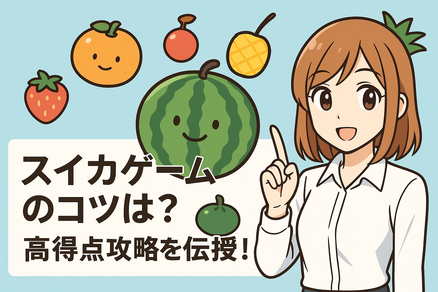 スイカゲームのコツは？高得点攻略を伝授！