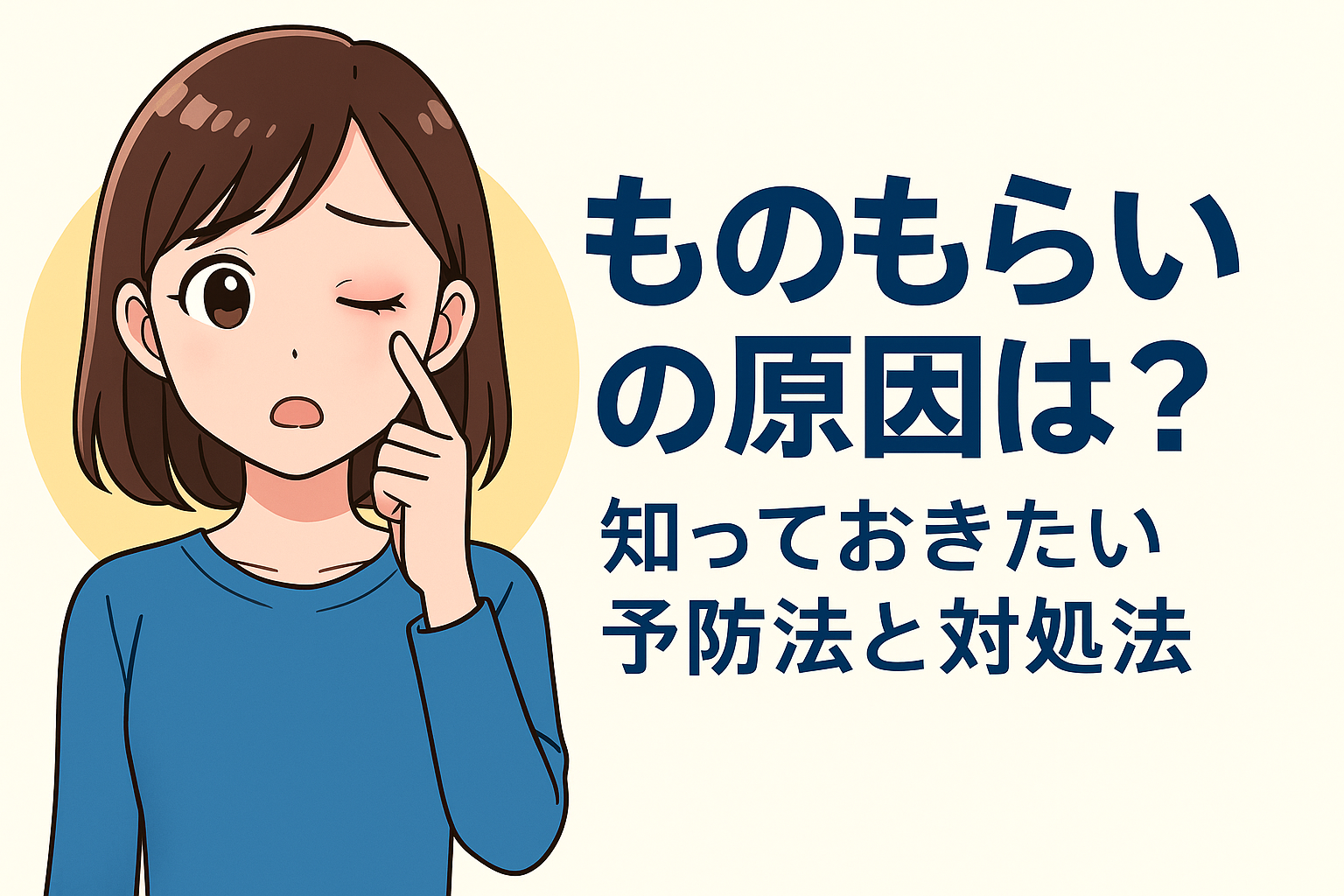 ものもらいの原因は？知っておきたい予防法と対処法