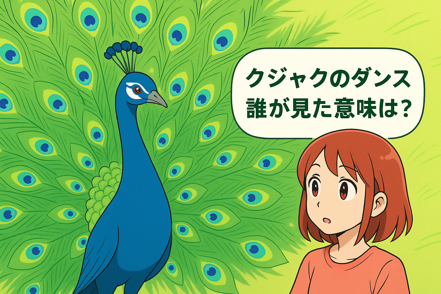 クジャクのダンス誰が見た意味は？