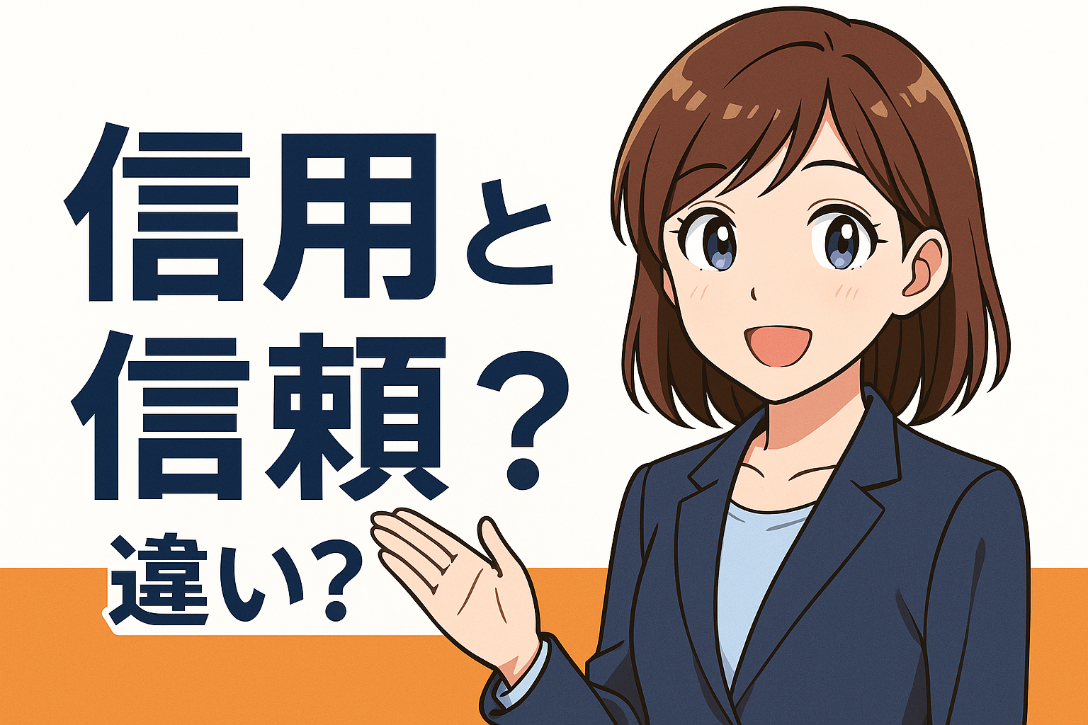 信用と信頼の違い？