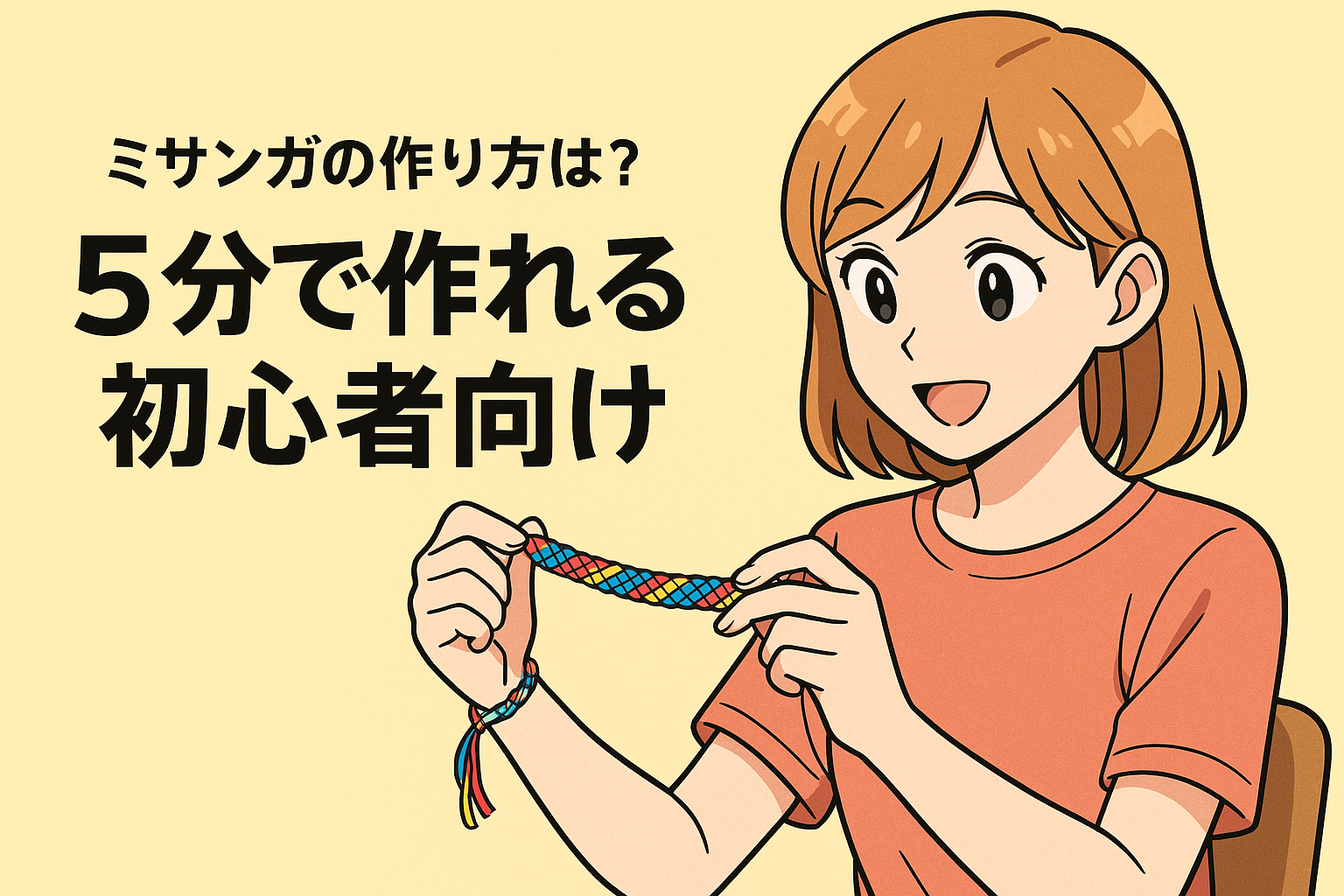 ミサンガの作り方は？5分で作れる初心者向け