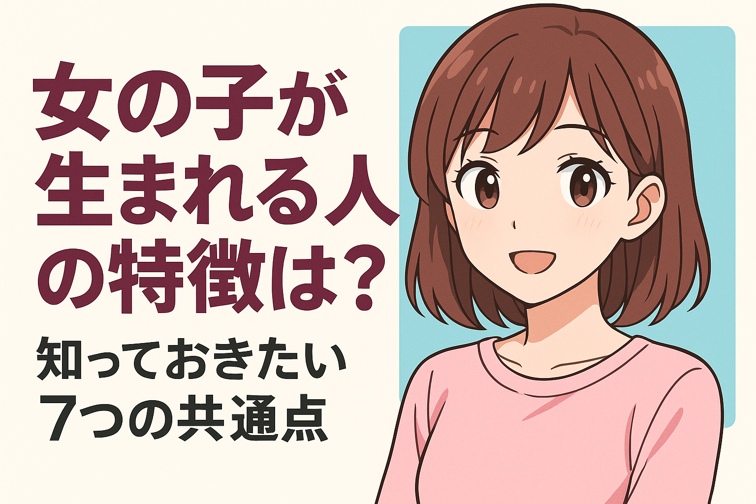 女の子が生まれる人の特徴は？知っておきたい7つの共通点