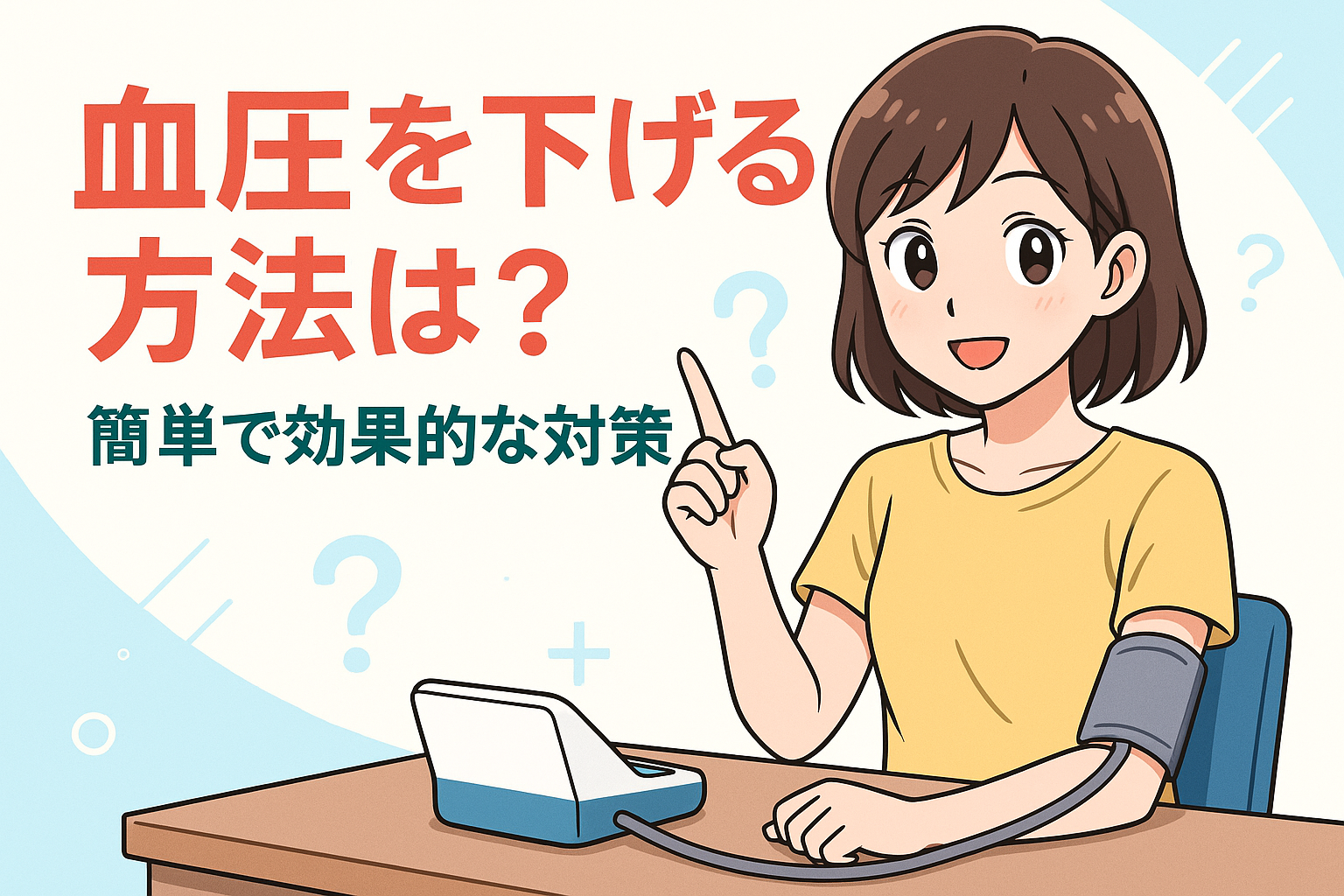 血圧を下げる方法は？簡単で効果的な対策