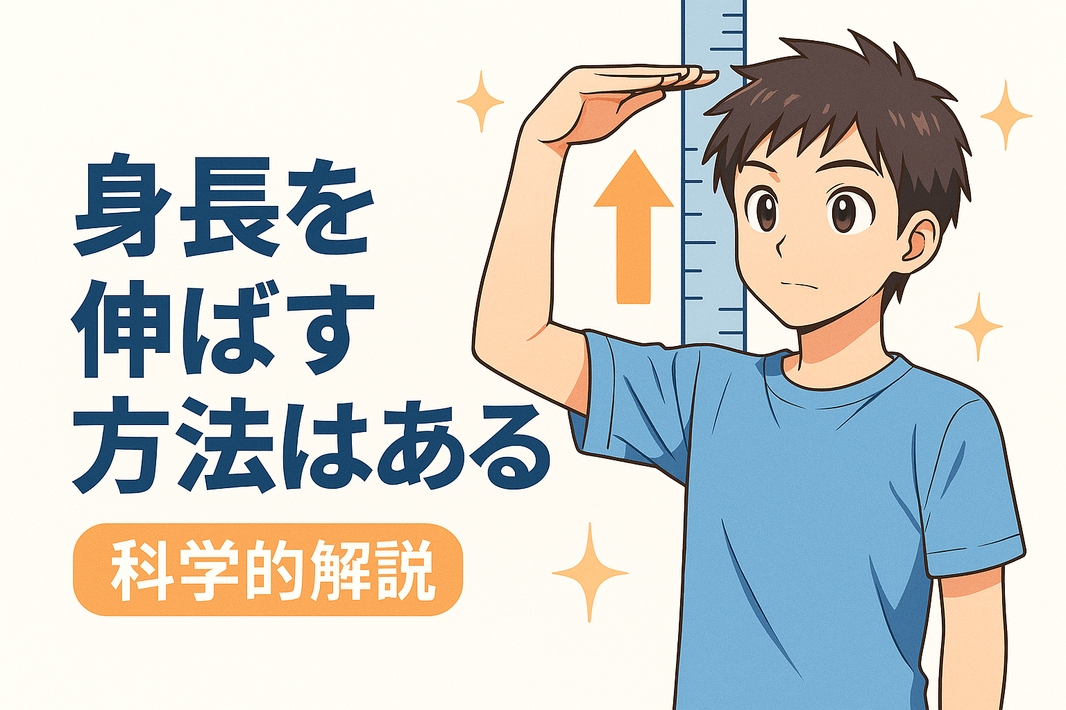 身長を伸ばす方法はある？科学的解説
