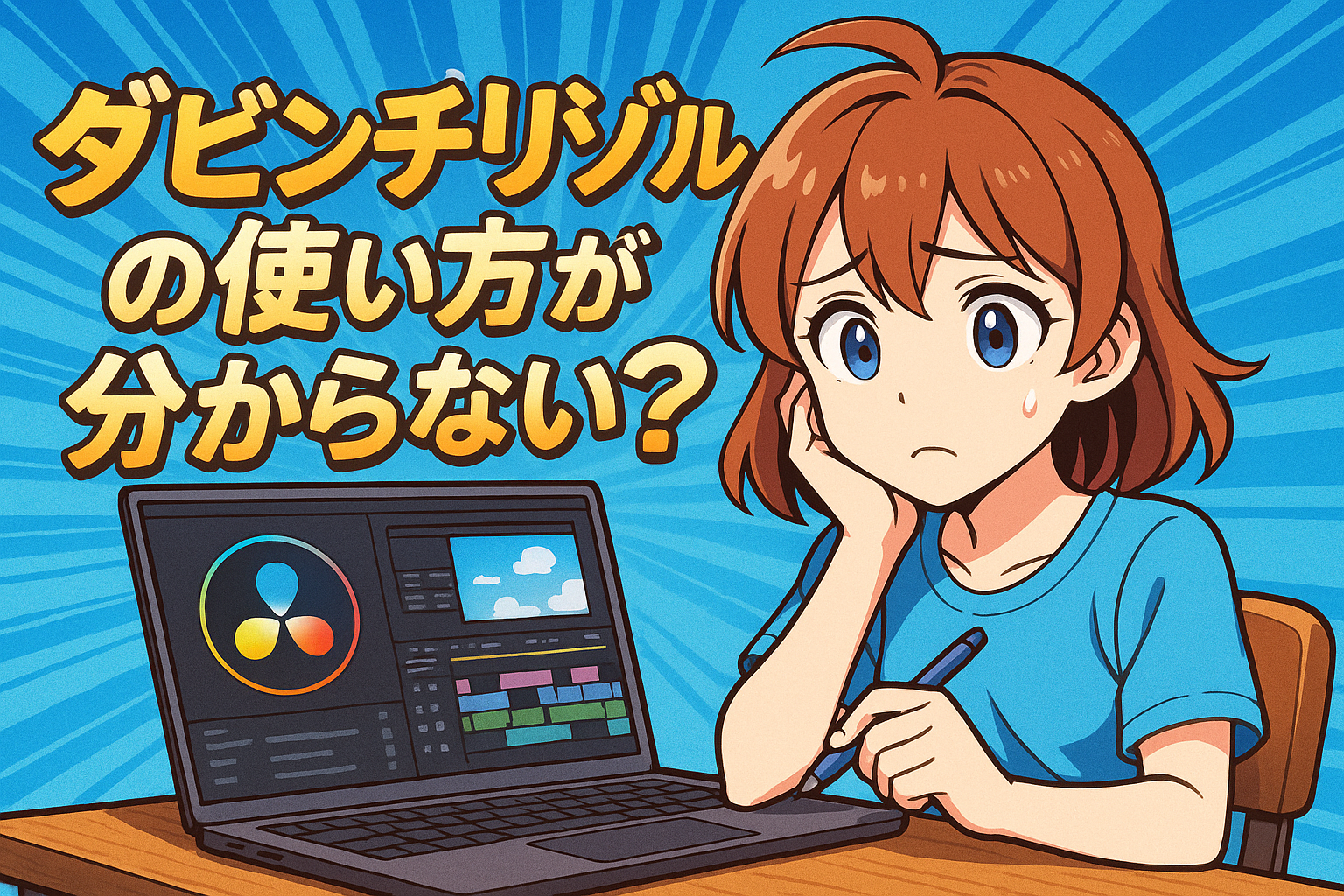 ダビンチリゾルブの使い方が分からない？