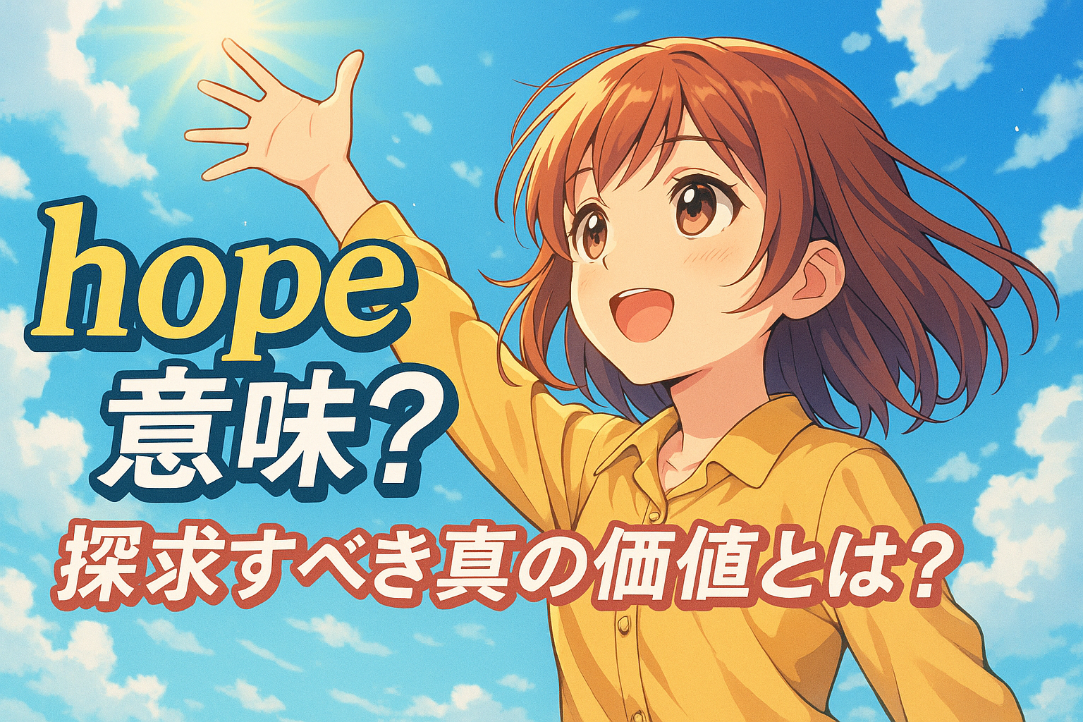 hope 意味？探求すべき真の価値とは？