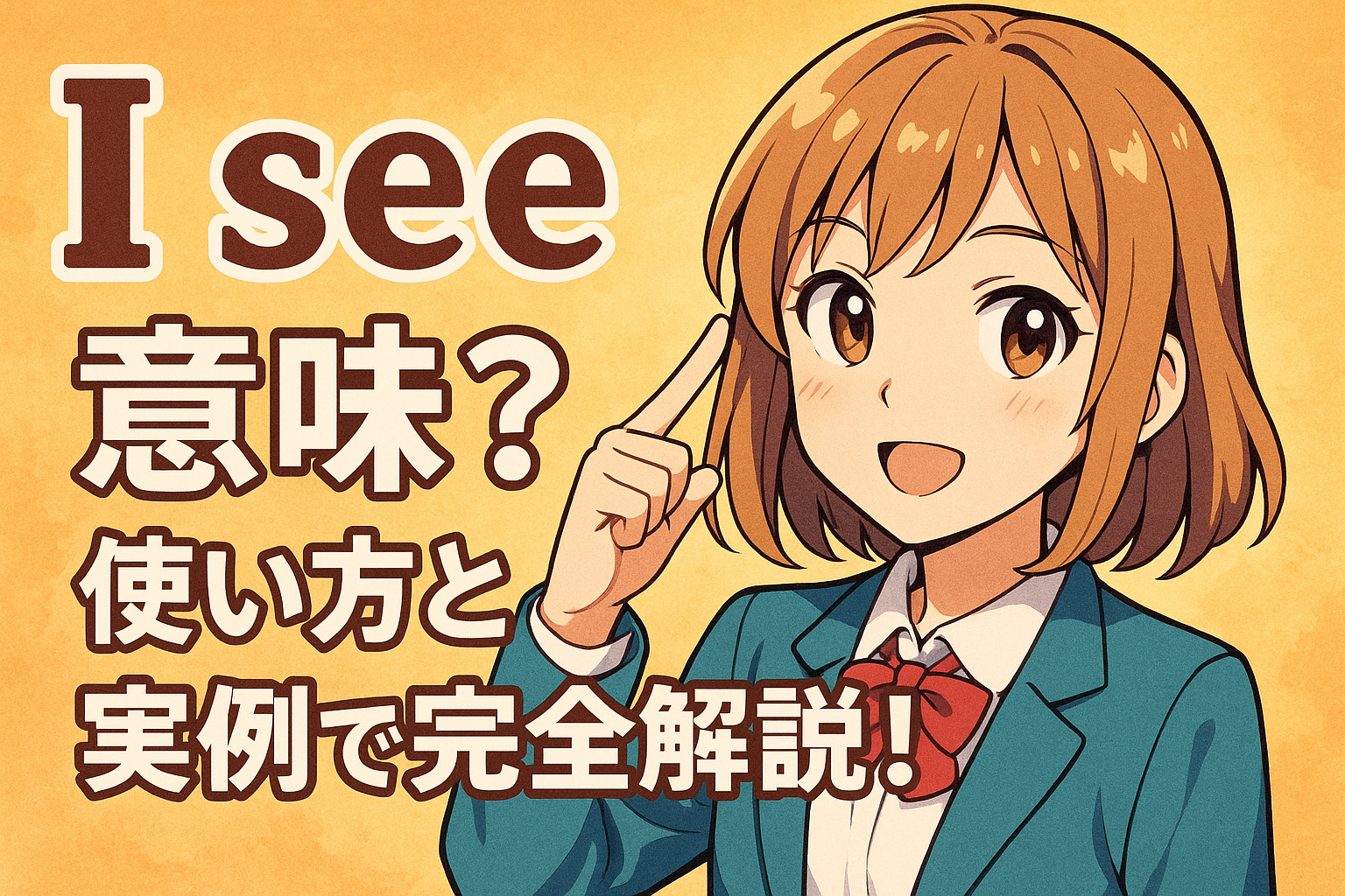 i see 意味？使い方と実例で完全解説！