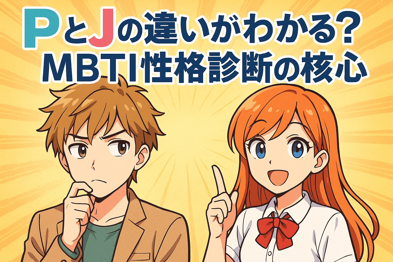 PとJの違いがわかる？MBTI性格診断の核心