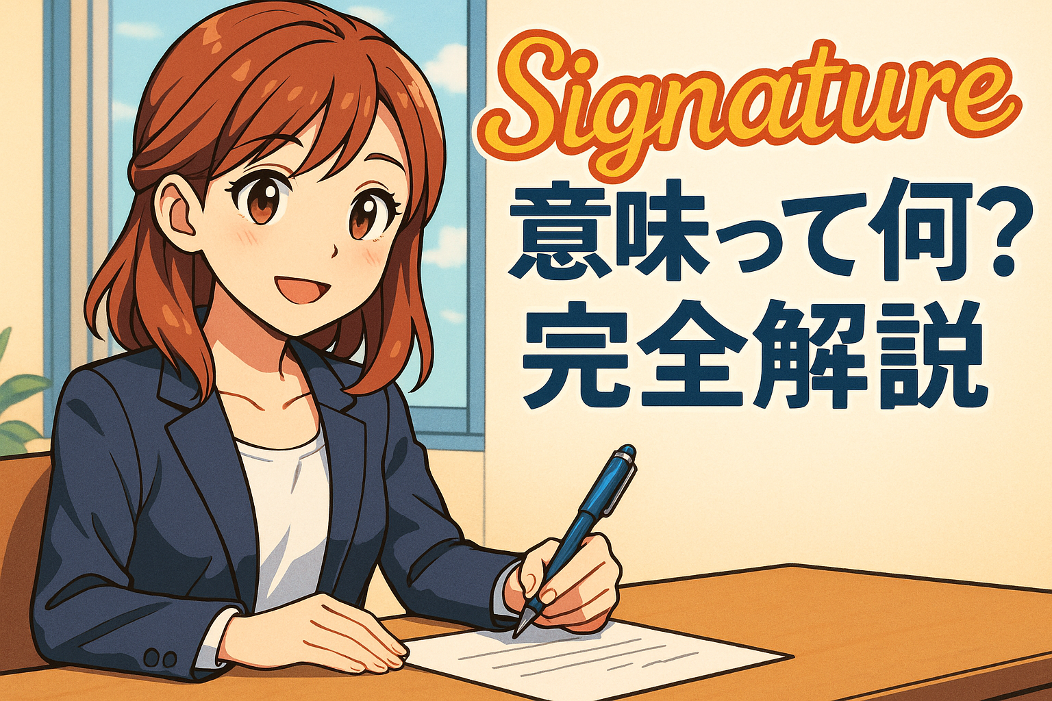 Signature 意味って何？完全解説