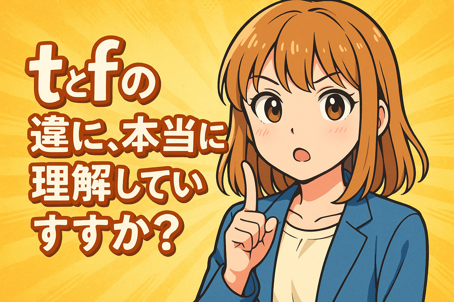 tとfの違い、本当に理解していますか？