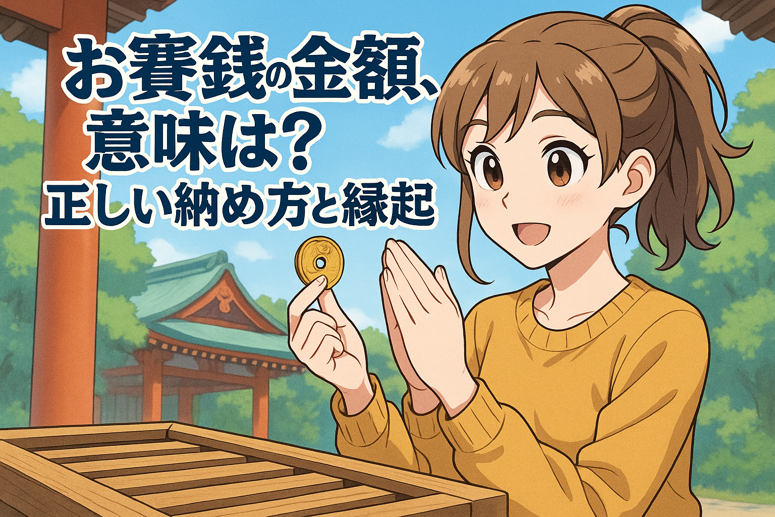 お賽銭の金額、意味は？正しい納め方と縁起