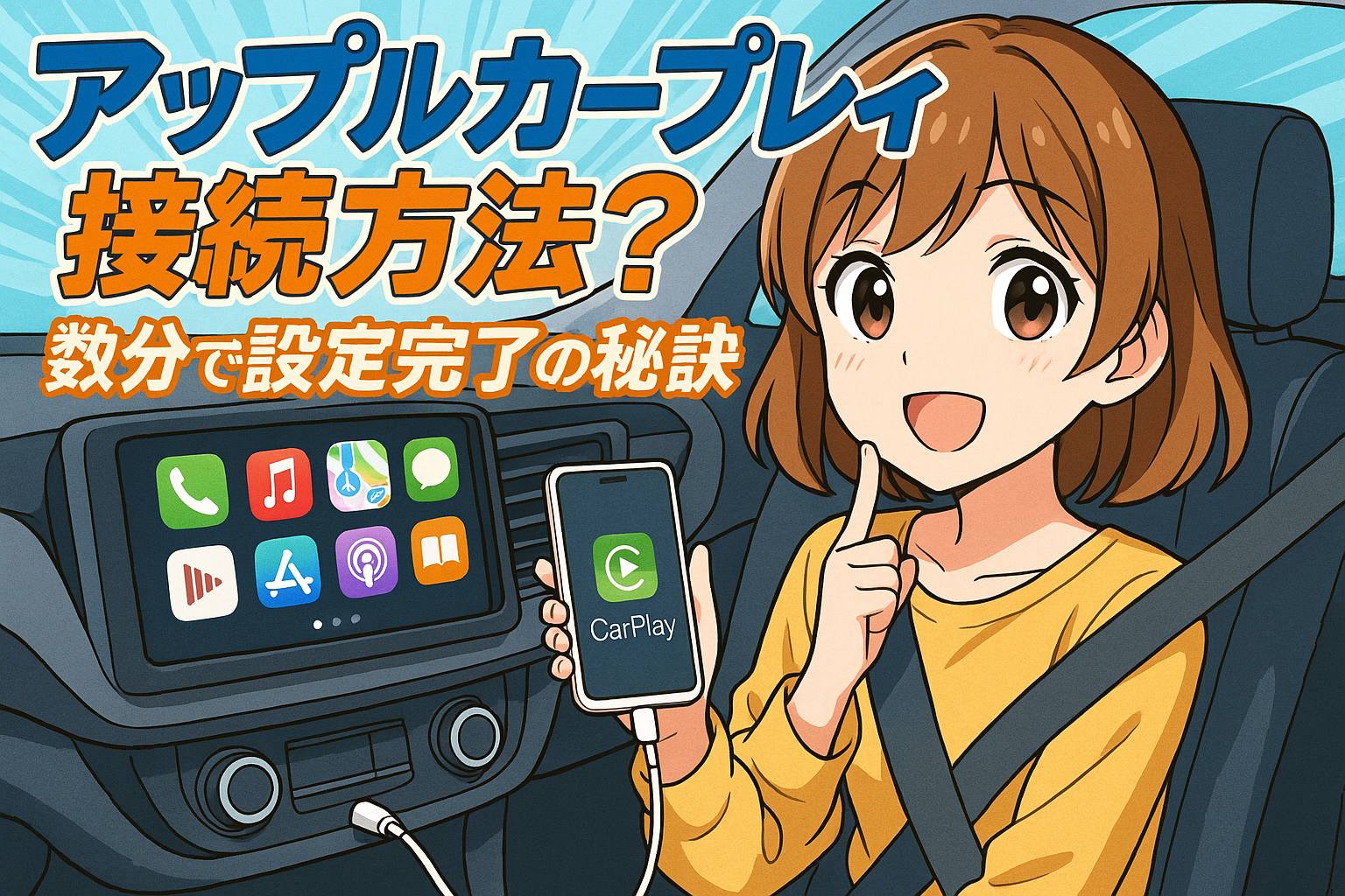 アップルカープレイ 接続方法？数分で設定完了の秘訣