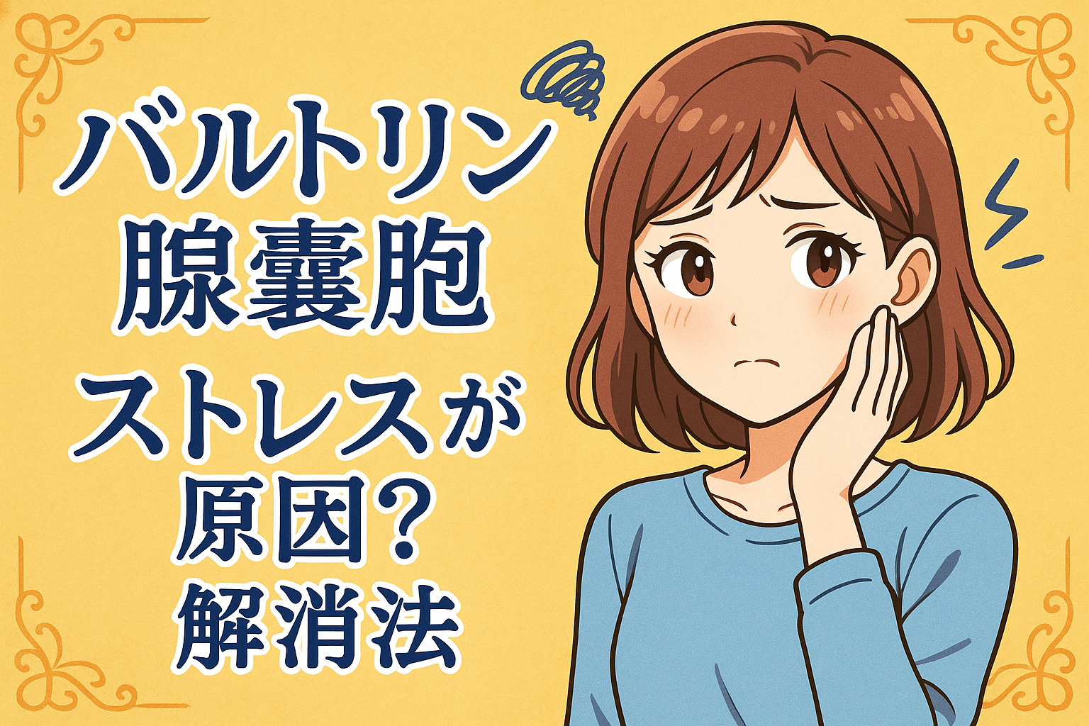 バルトリン腺嚢胞、ストレスが原因？解消法