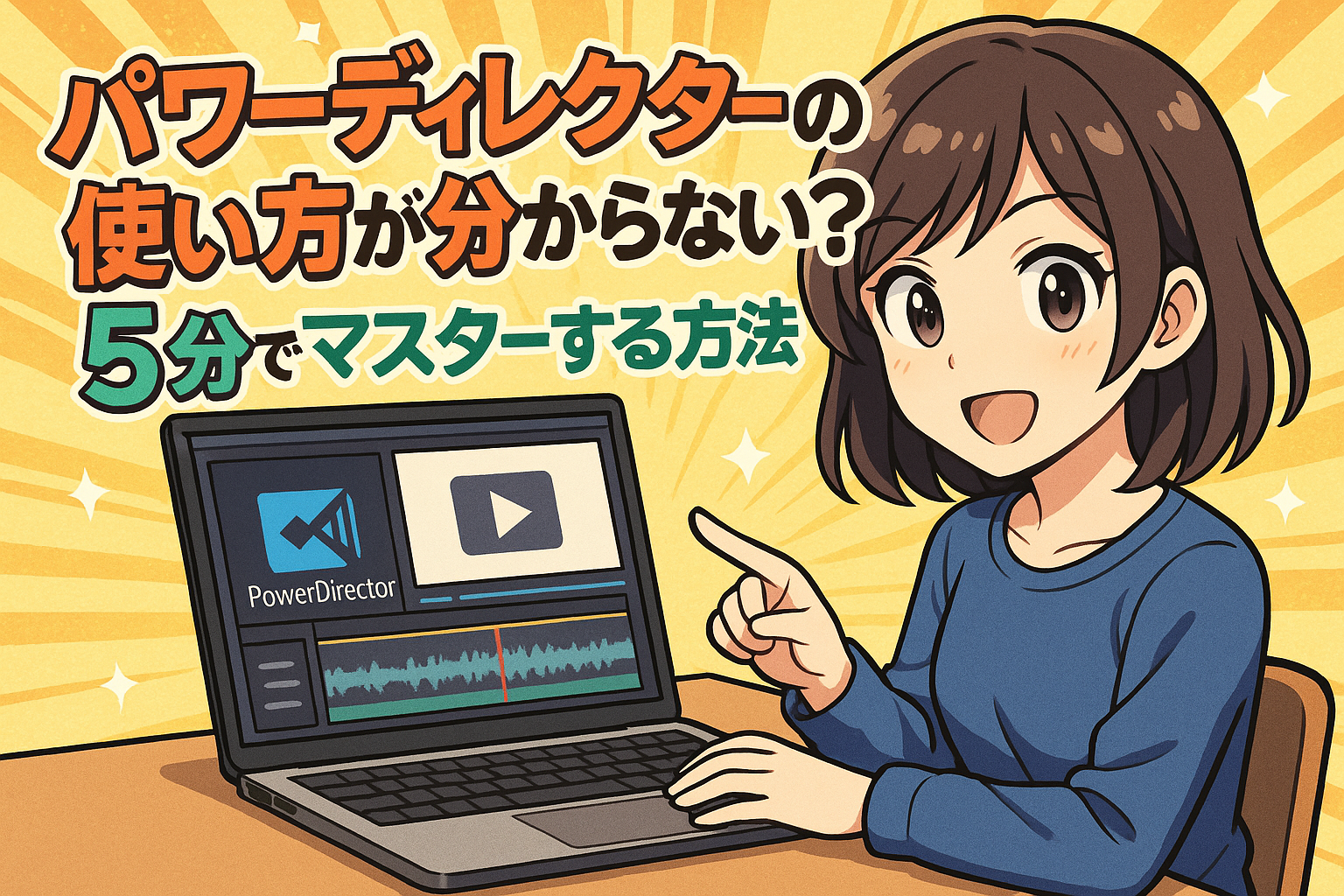 パワーディレクターの使い方が分からない？5分でマスターする方法