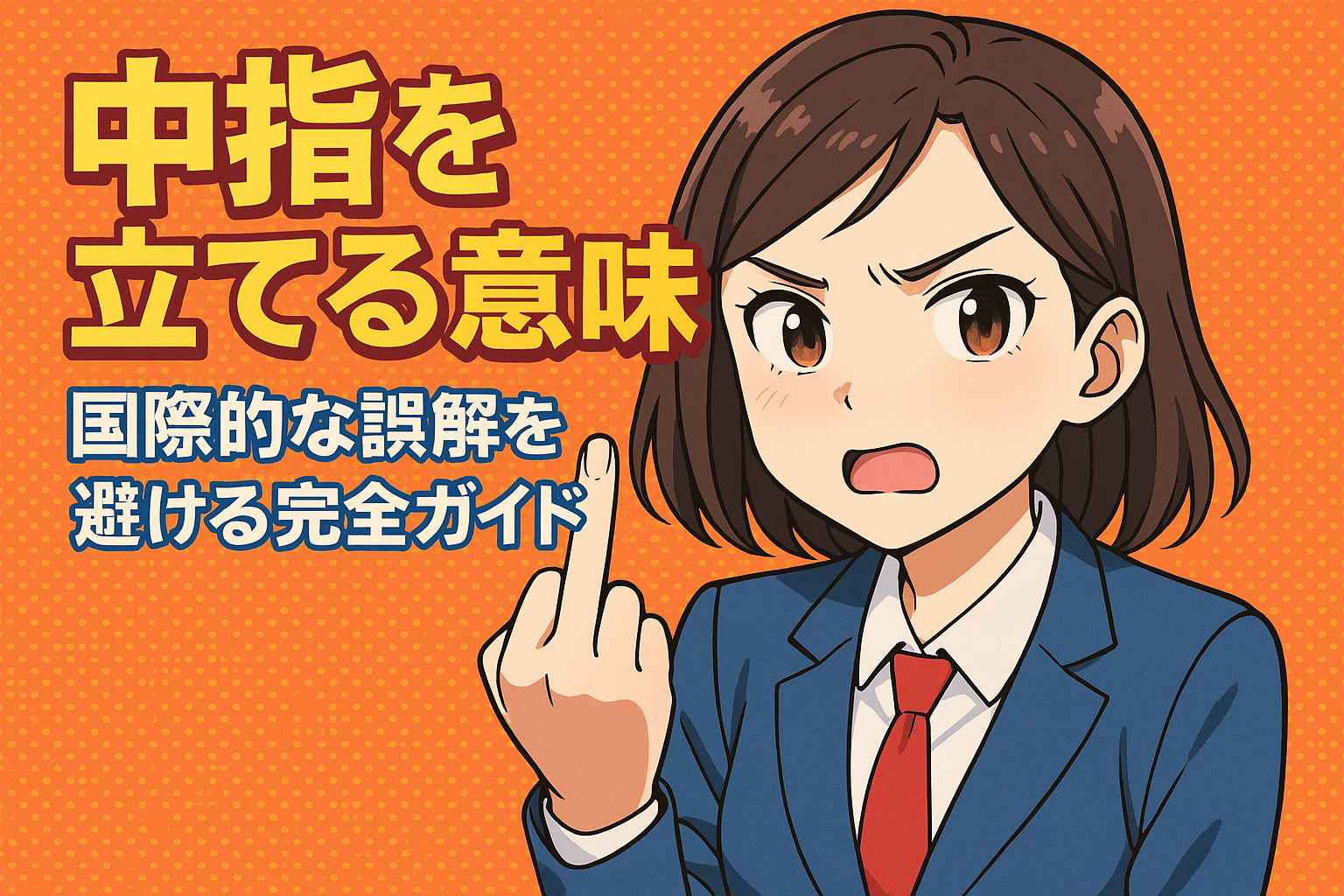 中指を立てる意味は？国際的な誤解を避ける完全ガイド