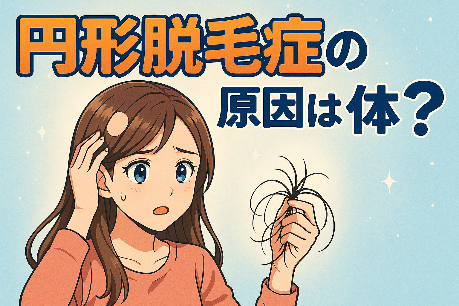 円形脱毛症の原因は一体？