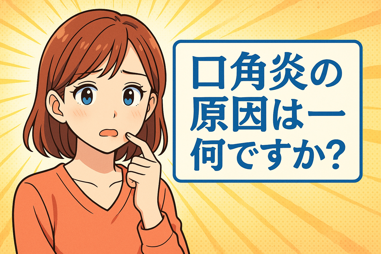 口角炎の原因は一体何ですか？