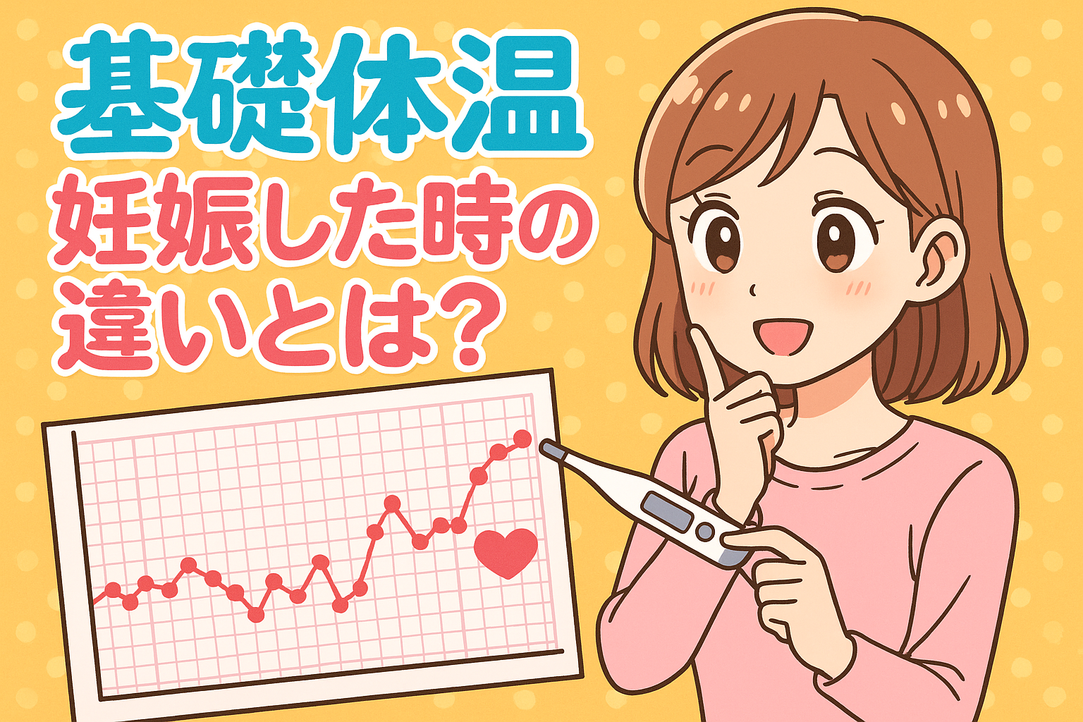基礎体温妊娠した時違いとは？