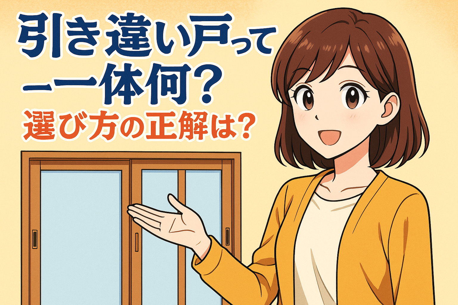 引き違い戸って一体何？選び方の正解は？