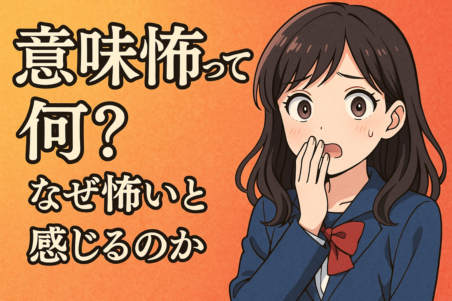 意味怖って何？なぜ怖いと感じるのか