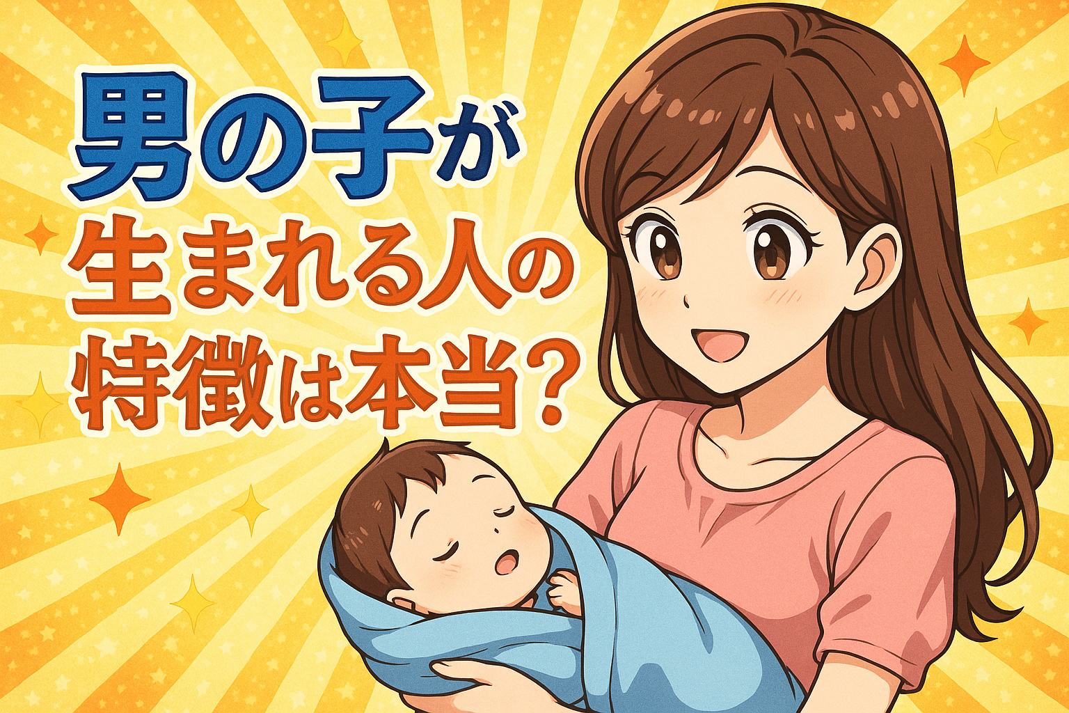 男の子が生まれる人の特徴は本当？
