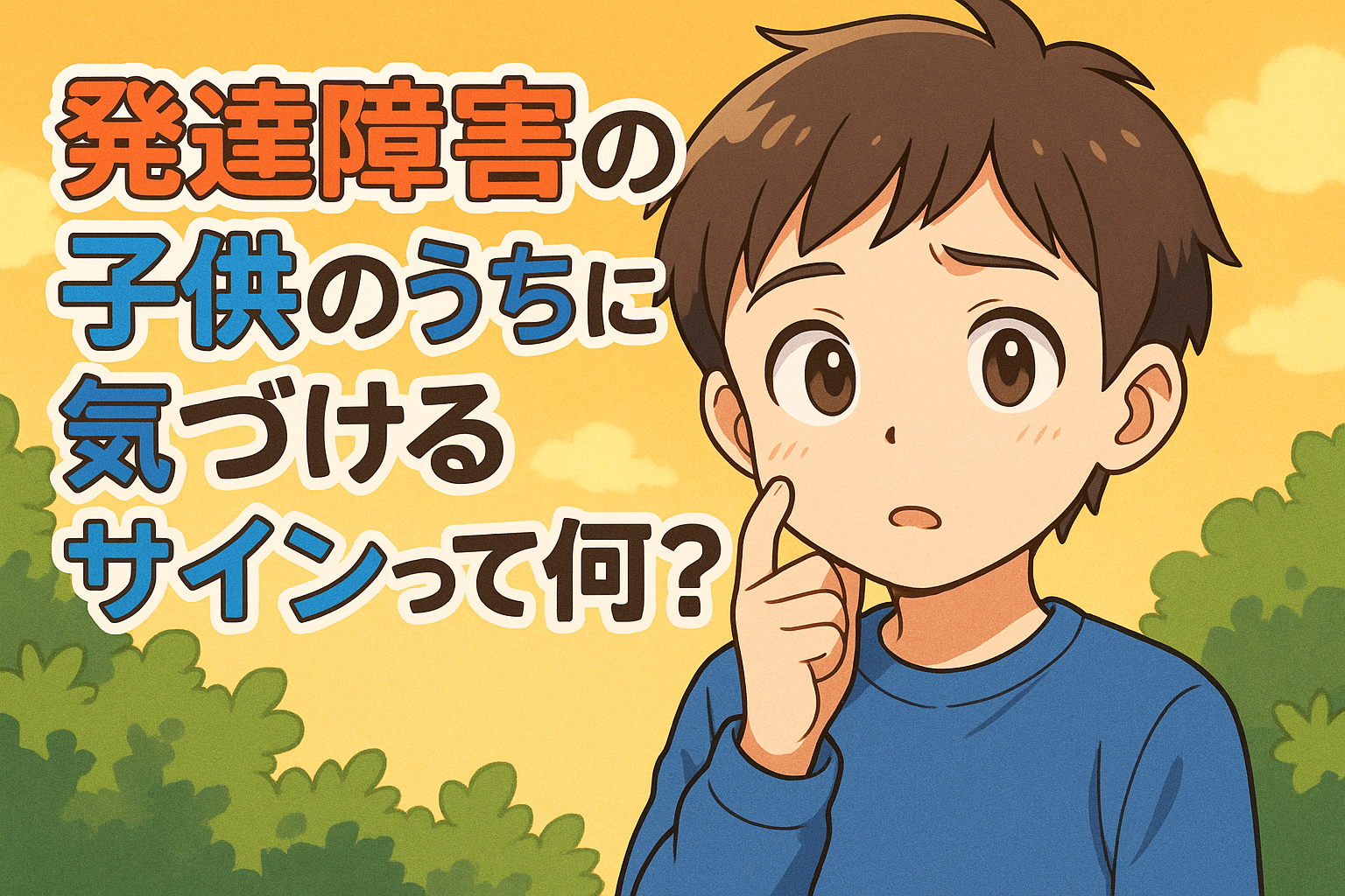 発達障害の特徴、子供のうちに気づけるサインって何？