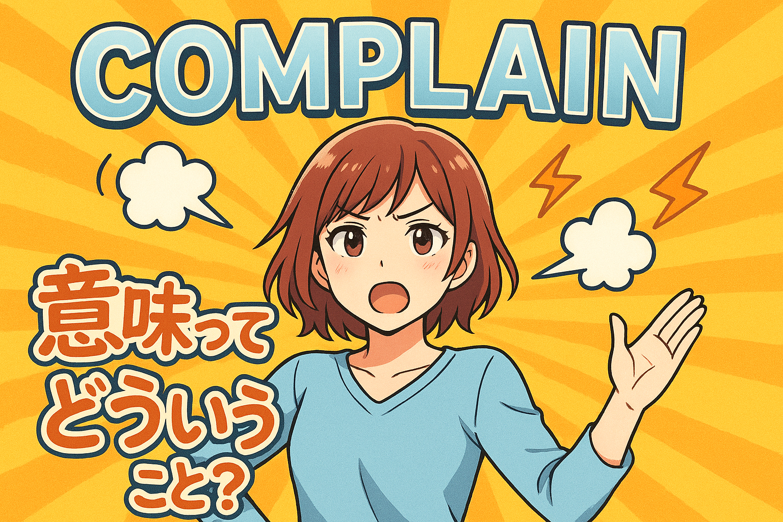 complain 意味ってどういうこと？