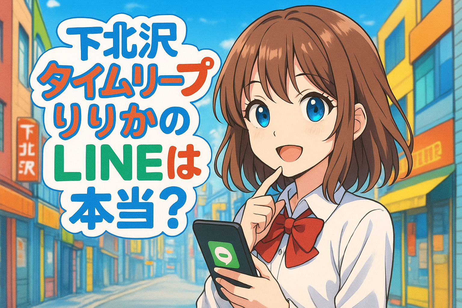 下北沢タイムリープりりかのLINEは本当？