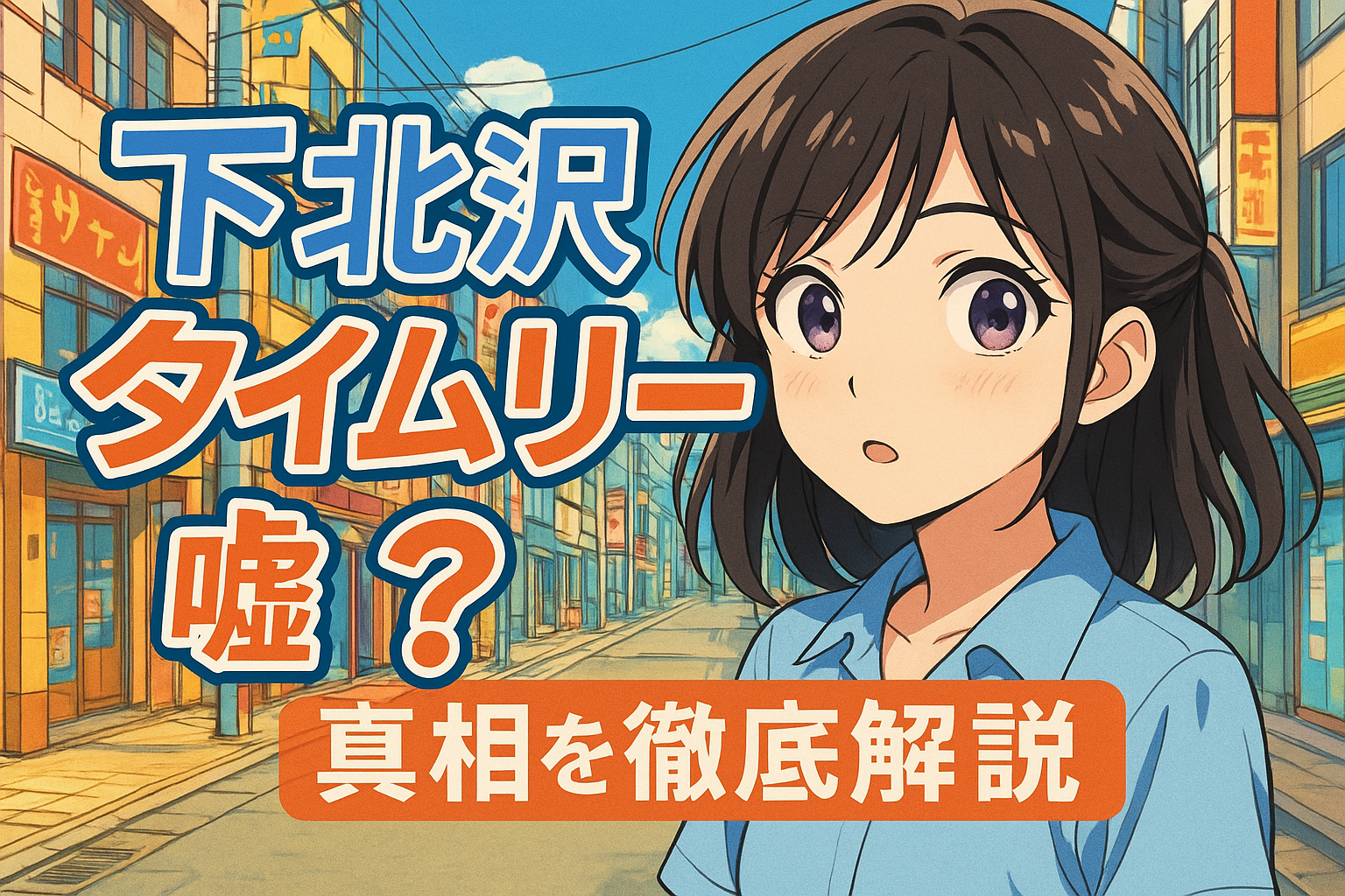下北沢タイムリープは嘘？真相を徹底解説