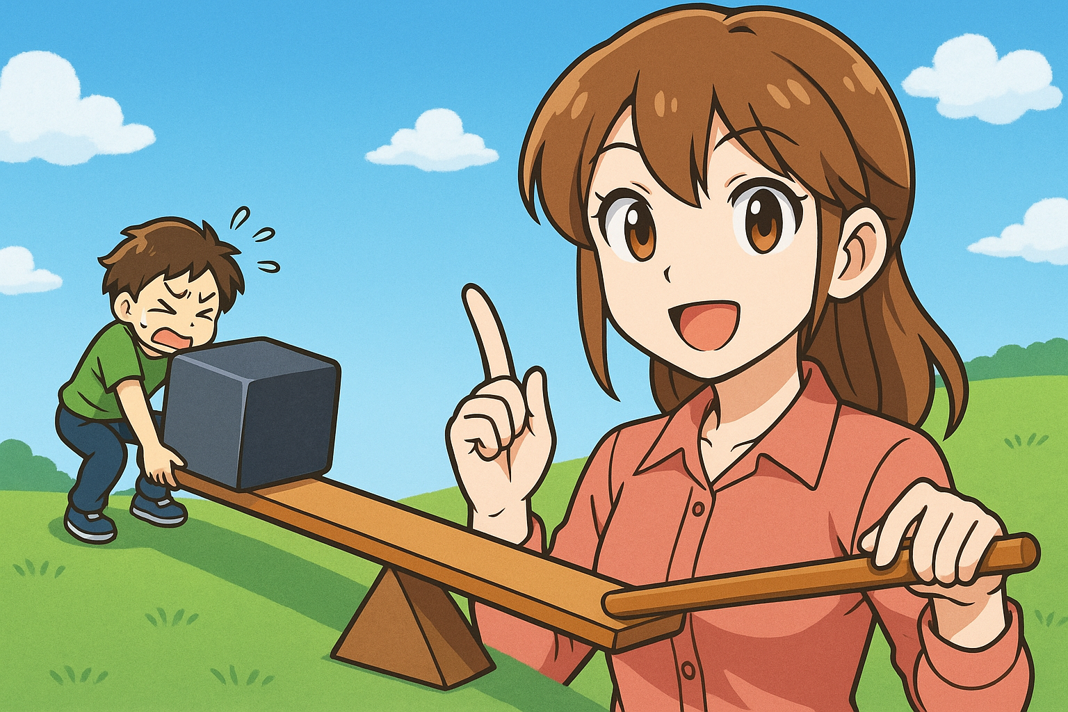 てこの原理の本質は「力の配分」にあり