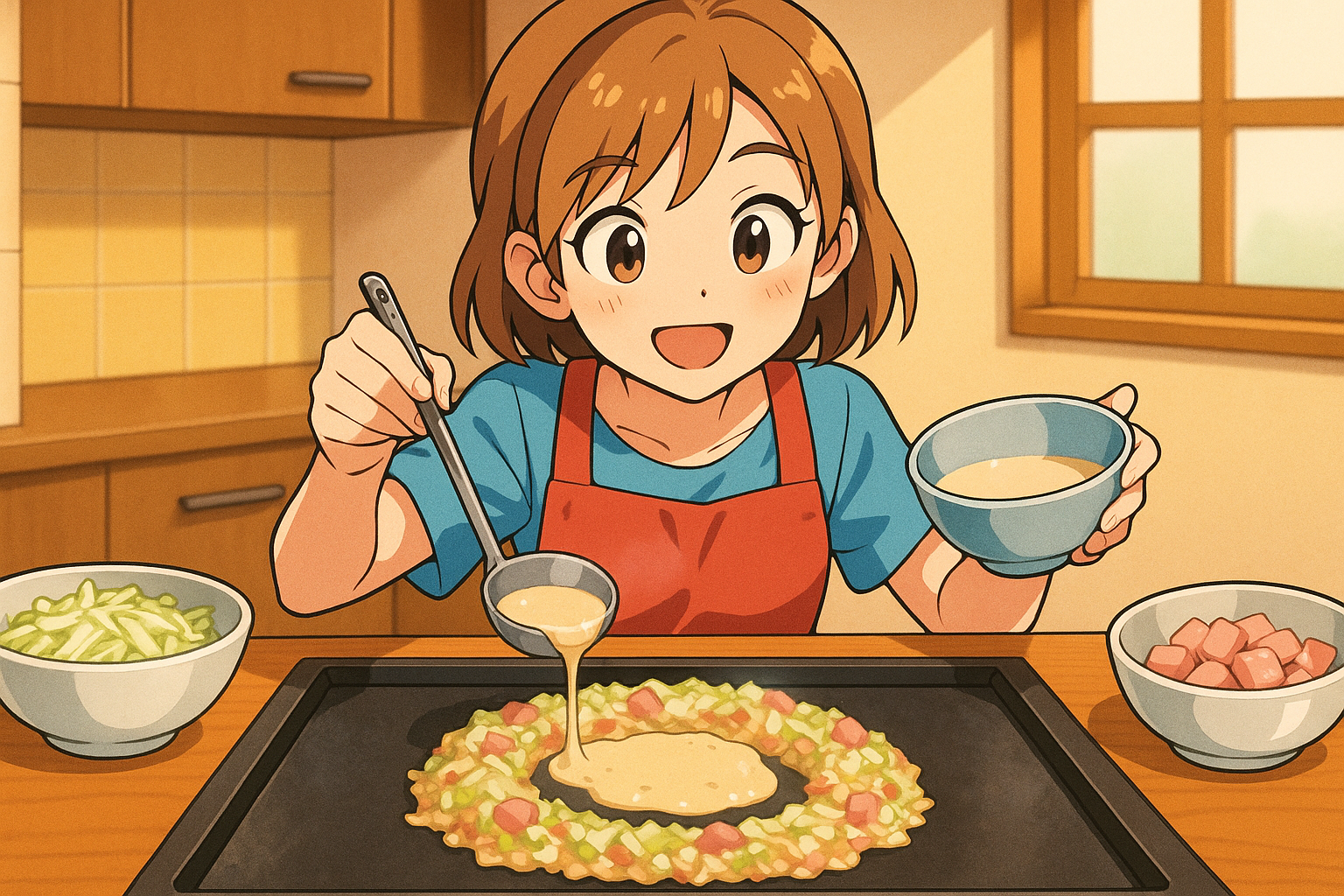 もんじゃ焼きの成功は「水の量」と「土手の高さ」で決まる！