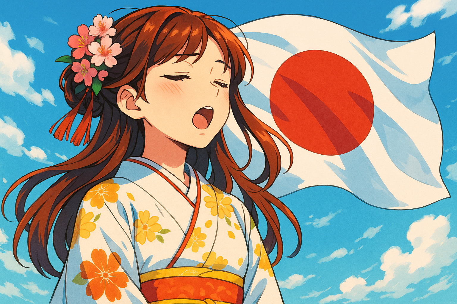 君が代は「天皇を象徴とする日本が平和に長く続くことを願う歌」です