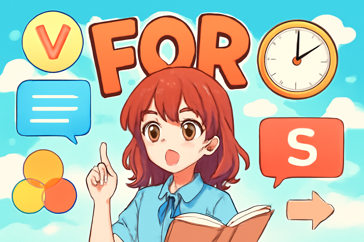 forは「～のために」「～の間」など5つの主要意味を持つ多義的前置詞です